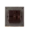Panel de interruptor de pared multifuncional oculto, redondo, clásico europeo, 86, enchufe de 7 orificios