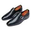 Homens vestido sapatos desenhador negócios escritório fivela mocassins casuais oxfords homens festa sapatos de couro