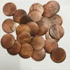 6 Styles DIY Wood Pendants Personalized Brown Wooden Chip Ears Craft Ornaments Monogram Christmas Decor