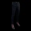 Mäns smala fit kostym byxor affärsklänning pant sociala bröllop byxor mode manliga kläder stretch pantalon homme classique295r