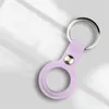 Porte-clés en silicone Étui de protection Shell Porte-clés pour Airtags Air Tags Localisateur GPS sans fil Tracker Cover Anti Lost Anti-scratch Fall Device Fashion Keyring Pendant