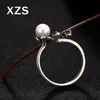 Cluster Rings 100% Authentic 925 Sterling Silver Pearl Clover Ring China Style Vintage Hand Made for Women Luxury Gift Jewelry JZC-8106