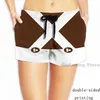 Träningsoveraller för män Sommar Roligt tryck Herr Linne Dam Oompa Loompa Outfit Tema Strandshorts Set Fitnessväst