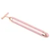 24K Beauty Bar Stick Giada Massaggiatore facciale Rullo facciale Strumento di vibrazione Cura della pelle Bastone da massaggio colore rosa air11