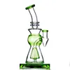 미국 디자인 두꺼운 유리 봉 물 담뱃대 DAB 오일 장비 14mm 석영 Banger가있는 Heady Water Pipe