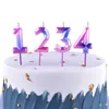 Other Festive & Party Supplies 1Pc Creative Colorful Birthday Candles 1 2 3 4 5 6 7 8 9 0 Kids For Cake Decoration