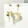 mill orecchini pendenti da donna di lusso con perle pendenti da donna punk esagerati orecchini pendenti con perle lunghe eardrop220M