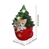 Рождественские украшения Кубок украшения с легким деревом кошек собаки снежинка милая яркая форма кружка оформление моды стиль уникальный смолы