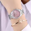 Chenxi Brand New Moda Kobiety Zegarek Kwarcowy Lady Luksusowe Zegarki Worki Kobiety Ze Stali Nierdzewnej Zegar Kobiet Rhinestone Quartz-Watch Q0524