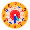 Kinder Montessori Holz Uhr Spielzeug Stunde Minute Sekunde Erkenntnis Bunte Uhren für Kinder Frühe Vorschule Lehrmittel