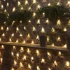 Stringhe a LED Luci a corda di corde collegabili a maglie lampade da fata 8 modalit￠ impermeabili per l'illuminazione decorativa per le decorazioni natalizie