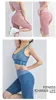 Vrouwen Fitness Trainsuits Twee Stuk Panty Yoga Pak Sexy Peach Hip Sport Capris Spons BH Running Gym kleding vier seizoenen