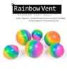 Rainbow Vent Ball Squeezy Stress Ball Squired Сжимание Резиновые Шарики Стрессбол Бесполезное Стремление Рельефные Шарики Аутизм Hidget Toys H3201