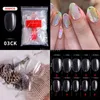 500PCS French Style Clear False Nails Tips Coffin Ballerina Acrylic Nail Tip Manicure Art Salons and Home DIY