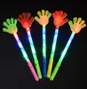 Party Supplies 100pcs Färgglada Blinkande LED Glow Stick Hand Clapper För Bröllop Födelsedag Festival Konsert Cheering Light Sticks RRD13579