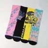 Chaussettes en éponge pour Couple, Style de rue, tendance, personnalité, dessin animé, Tube moyen pour hommes, nouvelle collection