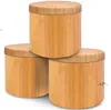 Новые кухонные инструменты Деревянная приправа горшок Бамбуковая шейкер сахар перца травы хранения бутылка солонка банка EWF5942