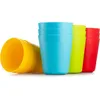 250ml 플라스틱 텀블러 재사용 가능한 BPA 무료 식기 세척기 안전 레스토랑 - 품질 멀티 컬러 실내 컵