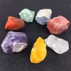 7 pcs Chakra Stone Set Irregular Raio Reiki Cura Cristal Sete Chakras Energia Equilibrando Mão Pedras Natural Pedras Decoração Jóias