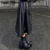 Stivali con plateau stile punk Scarpe in microfibra elastica Donna Spice Tacchi alti alla caviglia Nero spesso ginocchio lungo 210913