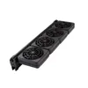 Decoraciones 12 mm Negro Acuario Ventiladores de refrigeración Enfriador de viento frío Enfriador de agua ajustable 3 Cabezas de ventilador