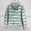 Ailegogo Winter Women Stand Collar Ultra Light Short Down Coat 90% White Duck Warm Single Breasted Jacket Lady Snow Outwear 210923