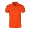 Мужская рубашка рубашки POLOS высокого качества мужчины хлопок с коротким рукавом сплошные цветные бренды летние мужские рубашки