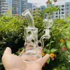 New 5 inch Mini Glass Dab Rigs Bong Skull Egg Inline Perc Glass Water Pipe Tall Recycler Oil Rigs vs Beaker