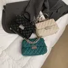 Brand Evening Bags Designer Fashion Women's Sier Chain Small Flap Crossbody Bag 2021 Winter Shoulder Handbags High Quality 565