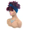 Parrucche sintetiche ricci crespi afro crespi Simulazione Capelli umani Perruques de cheveux humains Con Head Bang MR-Headband-001