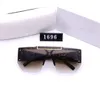 2021 Nowe okulary Nowoczesne Retro Duże Oglasny Trend Okulary Ins Wild Street Shooting Model 1696 z pudełkiem