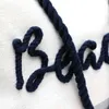 Whole Summer Fashion Striped Letter Splicing Rattan Woven Ladi Tote Bags Beach Custom Women Handväskor Beach Straw Väskor