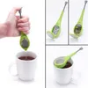 Creative Silicone Tea Tools Strainer Portable Green Silicone Teas Strains Tekanna Manuell Press Typ WH0410
