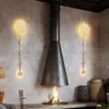 Wall Lamp Postmodern Nordic Brass Light Luxury Long American Entry Porch Clothes Hook Coat Hanging
