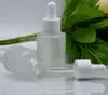 Flacon compte-gouttes en verre givré de 30ml, Pipette pour liquide d'aromathérapie, huile essentielle, bouteille de voyage, récipient cosmétique vide