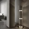 Nordisk minimalistisk glasskugga LED Golvlampa Bedroom Sänglampa Modernt vardagsrum Heminredning Inomhusbelysning Stående Light