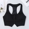 Women's Vests Women Autumn Spring V-Neck Button Down Fitted Racer Back Classic Vest Waistcoat Lady Office Wear Short Shirts Stra22