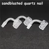 Sandblast Quartz Banger Nails Accessoires pour fumer Entièrement soudé Bangers 14mm Joint pour cendre catcher nectar eau bong