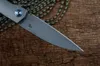 CH Flipper Knife M390ブレードセラミックボールベアリングワッシャーTC4チタンハンドル屋外キャンプギフトコレクターポケットナイフフォルダーEDCツールCH3550