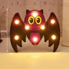 Новые Хэллоуин Лампы пластиковые тыквенные летучие мыши призрак ночные светлые галлоны лампы для домашнего бара обеденные украшения HHA775