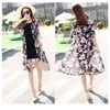 plus size women long sleeve shirts Medium long sunscreen clothing chiffon suit cardigan shawl slim tops women shirts 3554 50 210528