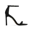 Noble Design Ladies High-Heeled Sandals 2021 Fashion Stiletto Stor storlek 34-41 Ett ord spänne bälte europeiska och amerikanska skor