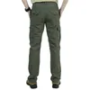 Séchage rapide pantalons décontractés hommes été armée Style militaire pantalon hommes tactique Cargo mâle léger étanche 210715