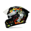 Motorcycle Helmets Men Women Full Face Helmet Double Visors Anti-Fog ABS Material Light Weighted