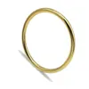 Modna minimalistyczna bransoletka 316L Stalowa biżuteria Stalowa prosta kochanek para okrągła bransoletki złoto -srebrne pulsery