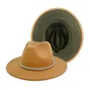 Широкие шляпы Breim Hats Женские летние синий оранжевый пэчворк Faiel Faif Fedora Hat Panama Cowboy мягкое солнце подходит для пляжа