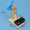 DIY hemlagad elektrisk fläkt experiment Modell Barnvetenskap Teknik Små produktionsmaterial Barnleksaker