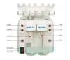 6 en 1 cavitation ultrasonique Oxygen Hydro Dermabrasion Machine faciale Dermabrasion Water Aqua Pistolet RF Microdermabrasion Peeling Vacuum Skin