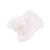 Bébé infantile arc fleur chapeau nouveau-né perle bonnet crochet casquettes bébé filles garçons hiver chaud coton rayure chapeaux cheveux accessoires K3962126