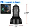 3 Port USB QC 3.0 Fast Car Charger for LG Samsung iPhone Google Moto Cell Phone Quick Charger
